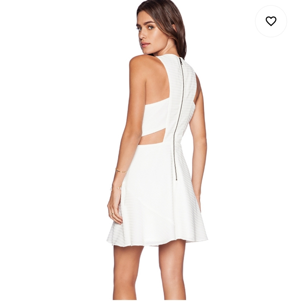 Greylin Carlson Cutout Lace Dress in White